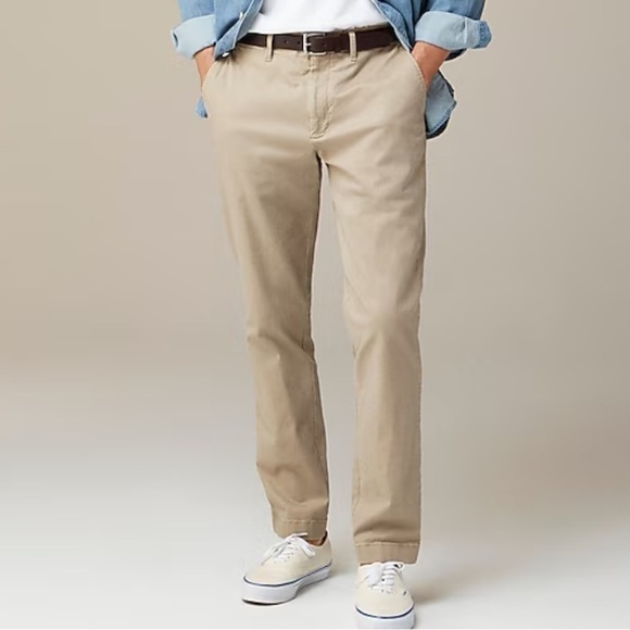 J. Crew 1040 Athletic Tapered-fit stretch chino pant khaki size 34/30 NWOT AV209 - Picture 2 of 11